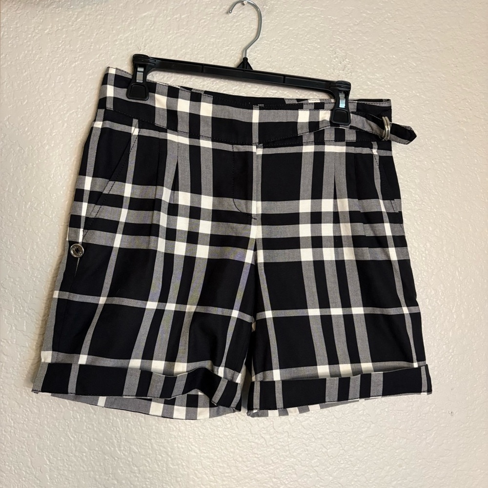 Burberry Nova Check Belted Shorts
